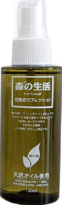 森の生活 芬多精隨身噴霧瓶120ml 車用居家辦公室適用 空氣清新, 1個