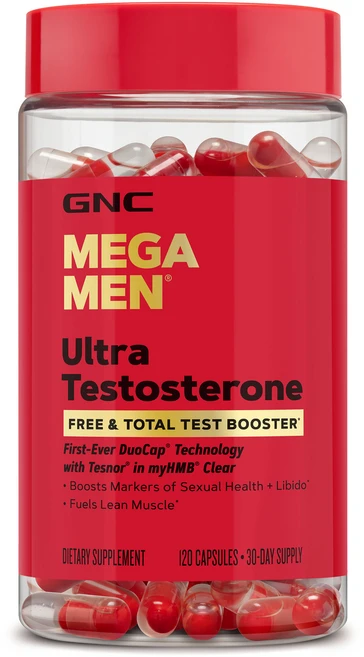 GNC Mega Men Ultra Testosterone 캡슐, 1개, 120정 - 쿠팡