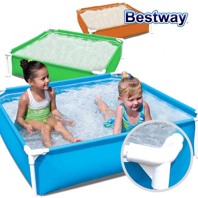 베스트웨이 사각 기둥 볼풀장 촉감놀이 플레이매트 BW 56217 블루