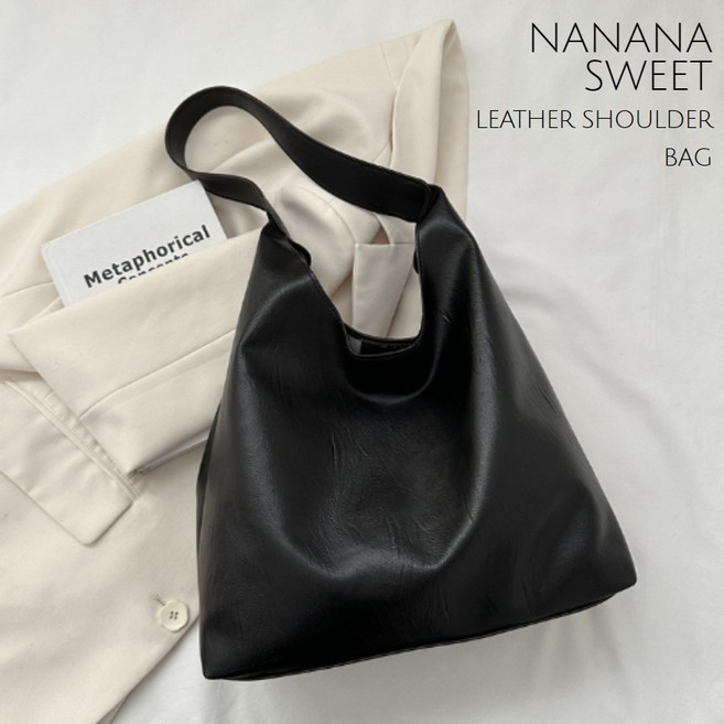 나나스윗 여성 숄더백 가죽 토트 쇼퍼백