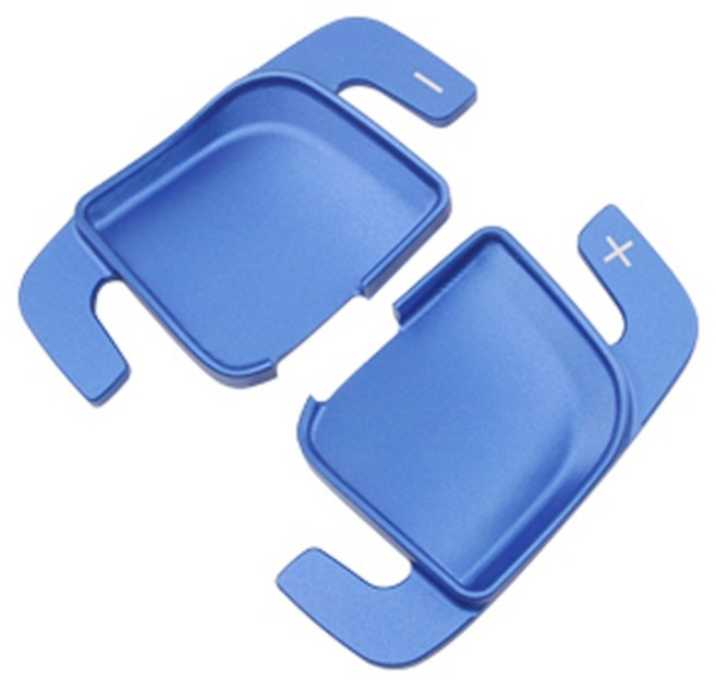 [주주파츠몰] 벤츠 신형 패들쉬프트 알루미늄 기어연장킷 원형 D컷 모음 C클래스 W206 호환 용품, 2-2.원형타입(블루)