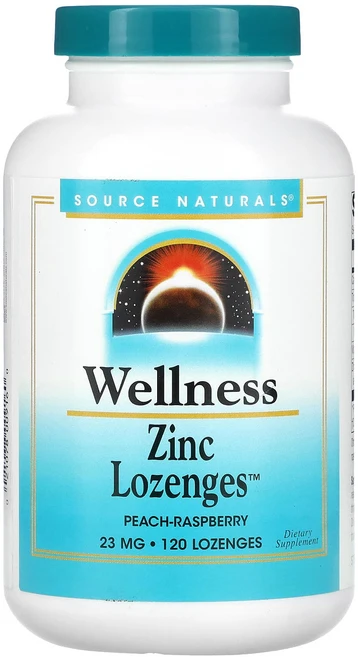 Source Naturals Wellness 아연 설하정 복숭아-라스베리 23 mg 120 설하정, 120정, 1개 - 쿠팡