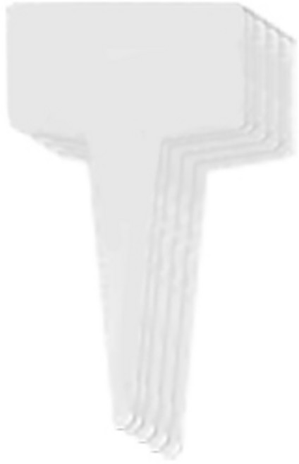 원예용 T자 식물이름표 2.5cm 사각 흰색 100p, 1개