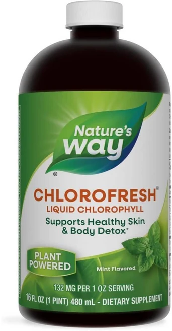 Nature's Way Chlorofresh Liquid Chlorophyll 네이처스웨이 클로로프레쉬 액상 클로로필 민트맛, 1개, 480ml - 쿠팡