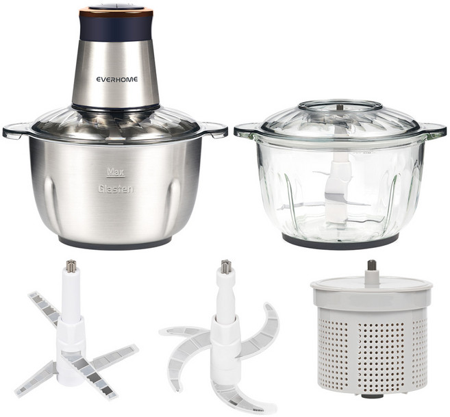 [홈쇼핑매진] 에버홈 다지기 글라스텐 다지기 짤스윙 EV-MC9000 홈쇼핑 원조 다지기 야채 고기 만능 멀티 탈수기 분쇄기 마늘다지기, (추가구성)마늘박피기, 1개