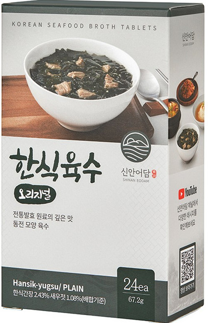 쿠킹스토리 신안어담 한식육수 오리지널 24p, 1개, 67.2g