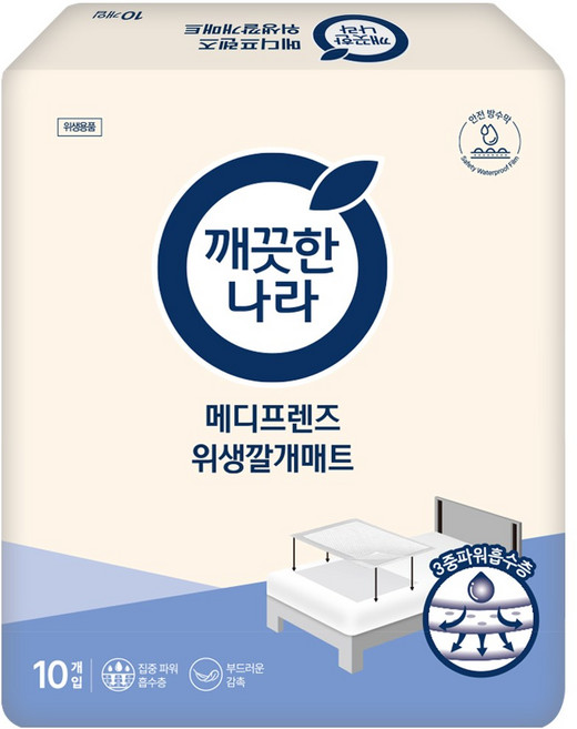 깨끗한나라 메디프렌즈 위생깔개매트 10매 x3개, 10매입, 3개