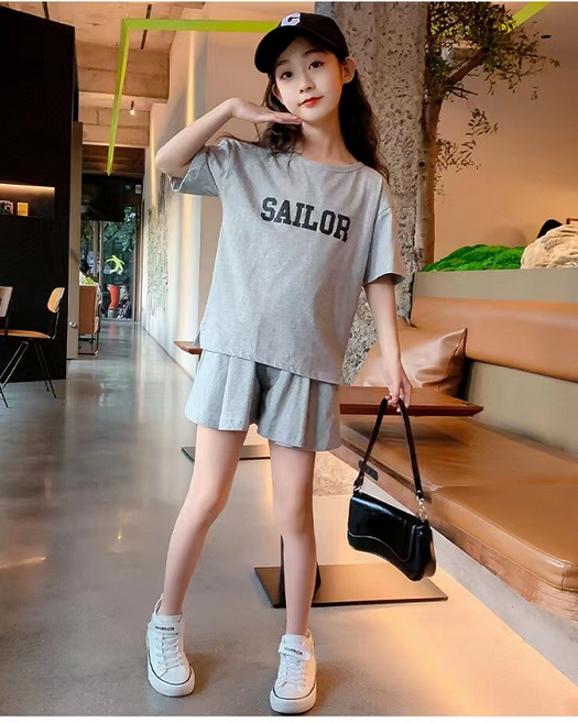 미니으니 여아 여름 SAILOR티 반바지 상하세트 [SW009]