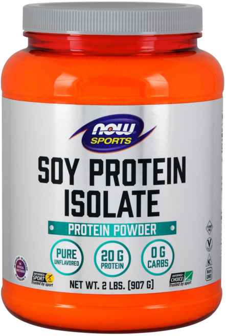 나우푸드 소이 프로틴 아이솔레이트 단백질 보충제 비건 글루텐 프리, 907g, 1개