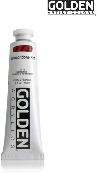 골든 아크릴물감 헤비바디 60ml S6 Quinacridone Red