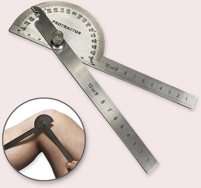 스테인레스 고니오메타 곤요메타 관절각도기 관절각도계 측각기, 1개