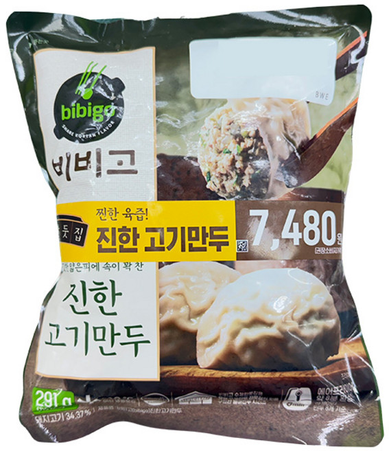 [냉동] CJ 비비고 진한고기만두 291g+291g, 1개