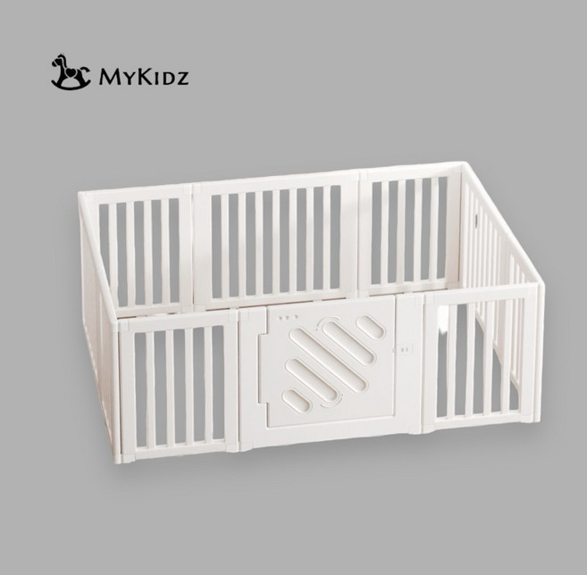 MyKidz 極簡圍欄 68公分高 安全圍欄, 1個, 極簡圍欄140*160-純白, 純白, 140*160