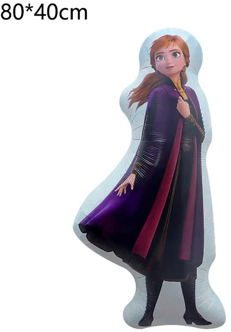 겨울왕국 파티 알루미늄 호일 풍선 장식 82cm 엘사 안나 올라프 어린이 및 용품, 01 as picture, 05 Emerald