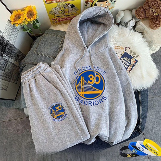 남녀 공용 후드티 스포츠 세트 봄 가을 캐주얼 긴팔 트레이닝복