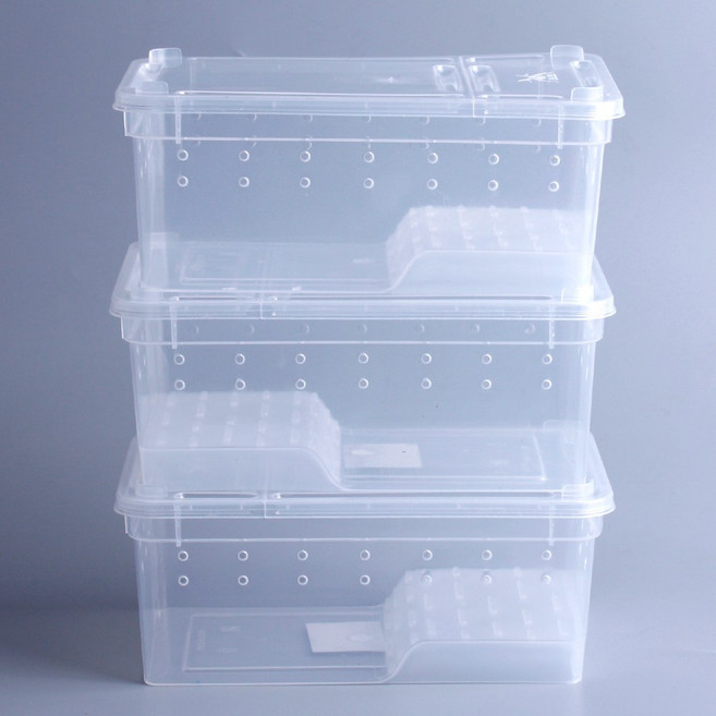 적재형 쉼터 케이지 레오파드 게코 개구리 팩맨 사육장, 3개, (대)사이즈