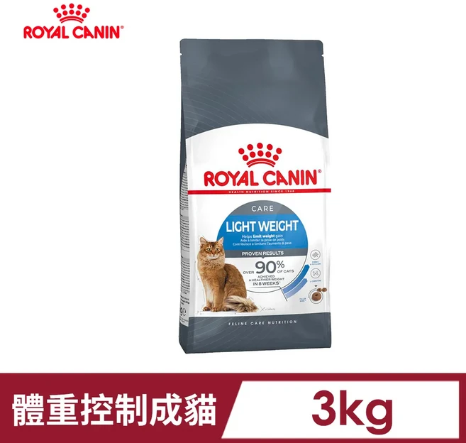 ROYAL CANIN 體重控制成貓 3kg, 1個, L40 體重控制成貓專用乾糧