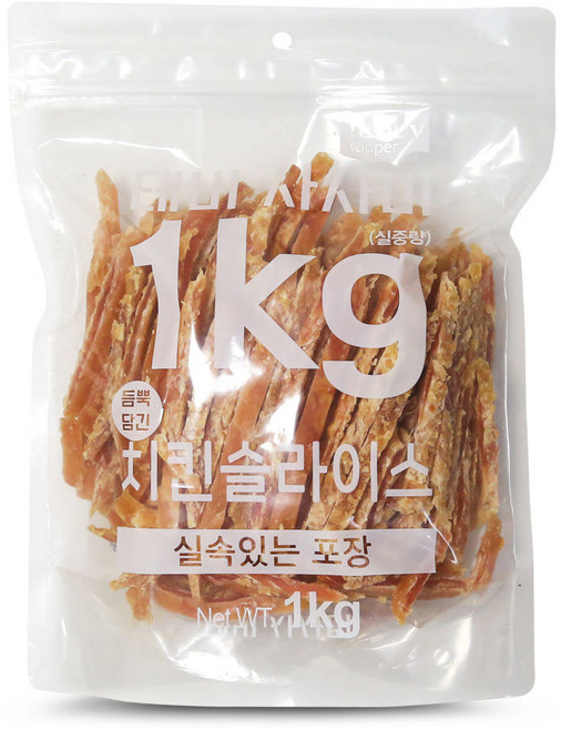 테비 사사미 대용량 강아지간식, 치킨슬라이스, 1kg, 1개