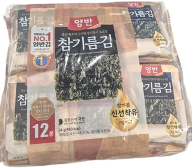 양반 참기름 김, 4.5g, 24개