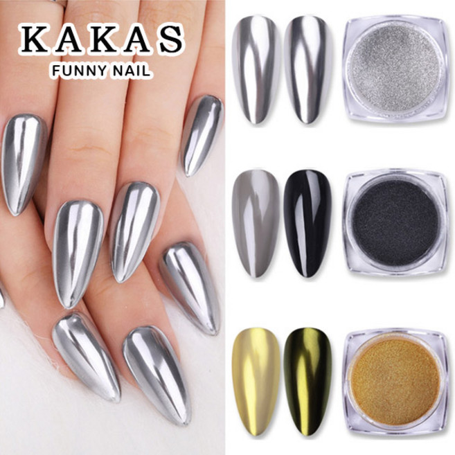 [퍼니네일] 메탈미러파우더 섀도우브러쉬 네일파우더 메탈네일, 미러파우더-07, 1개
