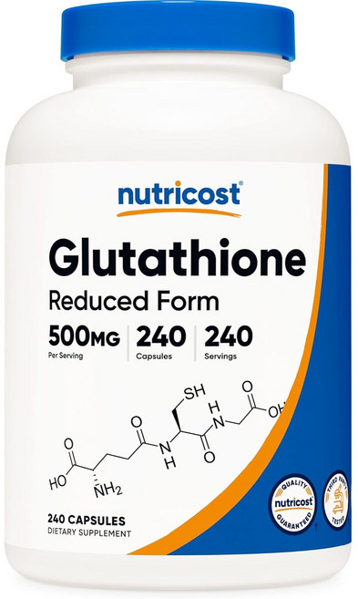 뉴트리코스트 Glutathione 글루타티온 글루타치온 500mg 240캡슐 240일분, 240정, 1개