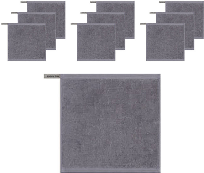 송월타월 30수 비비드 고리 손수건30, 10개, 그레이