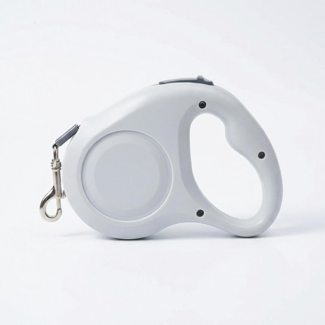 홈앤포우 강아지 산책줄 자동 리드줄 꼬임방지 3M, 1개, 회색