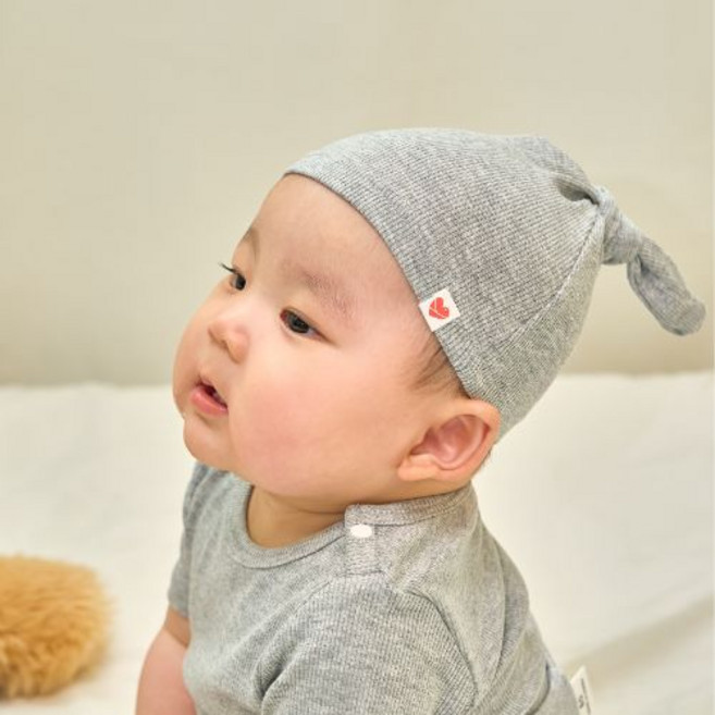 아기 양갈래 꼭지모자 24색 신생아 조리원 출산준비 필수템 비니 아기모자 트위니슈슈