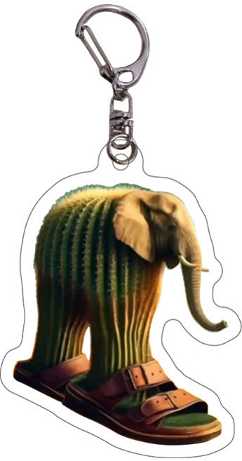 로앤제이 이탈리안 브레인롯 아크릴 키링, 1개, 18. 리릴리 라릴라