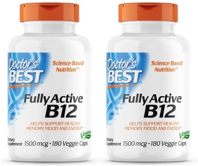 닥터스베스트 완전 활성 비타민 B12 1 500mcg 식물성 캡슐 180정, 2개 - 쿠팡