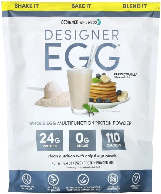 Designer Wellness 설계자 에그 통란 다기능 단백질 분말 클래식 바닐라 352g(12.4oz), DesignerWellness설계자에그통란다기능단백질분, 352g, 1개 - 쿠팡