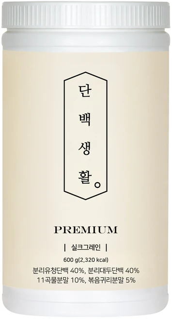 단백생활 단백질쉐이크 프로틴 단백질보충제 실크그레인, 1개, 600g - 쿠팡