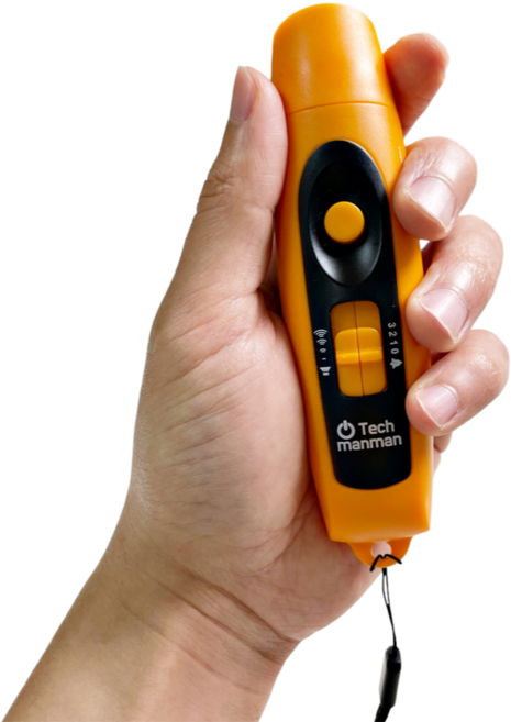 테크만만 전자 호루라기 충전식 호각 LED 조명, 1개, 옐로우