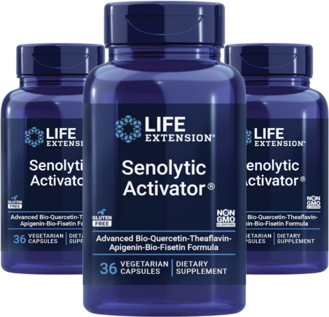 라이프익스텐션 세놀리틱 액티베이터 36정 퀘르세틴 피세틴 케르세틴 퀘세틴 테아플라빈 갈락토만난, 3개 - 쿠팡