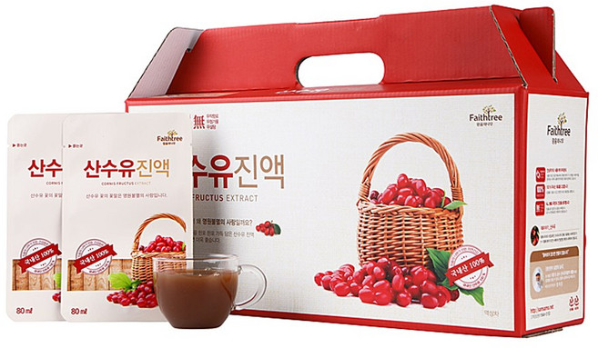 양지홍삼 국내산 산수유 진액 30팩, 80ml, 30개