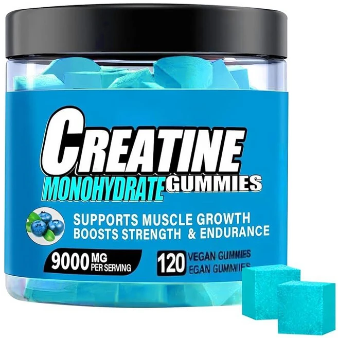 크레아틴 모노하이드레이트 젤리 남성 및 여성용 복합체 9000MG BCAA L-카르니틴 타우린 및 비타민 B12가 함유된 운동 전 젤리 강도 에너지 및 근육 성장 향, 크레아틴 모노하이드레이트 젤리, 남성 및 여성용 복합체, 1 - 쿠팡
