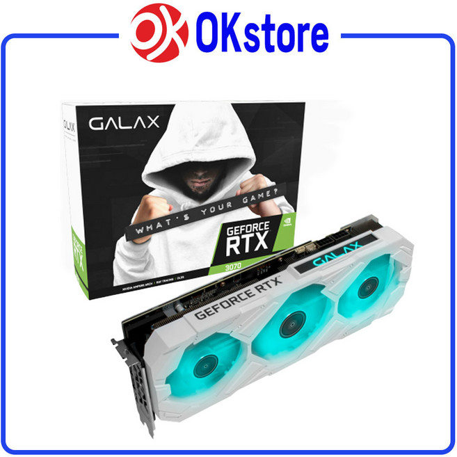 갤럭시 GALAX GEFORCE RTX 3070 EX GAMER WHITE OC D6 8GB LHR 그래픽카드