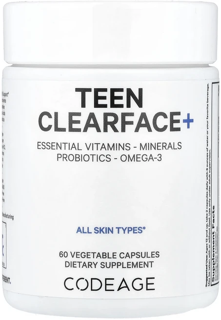 몸관리하세요 겨울입니다 Codeage 틴 클리어페이스+ 베지 캡슐 60정 특별관리진행, Codeage 틴 클리어페이스 베지 캡슐 60정, 1 - 쿠팡