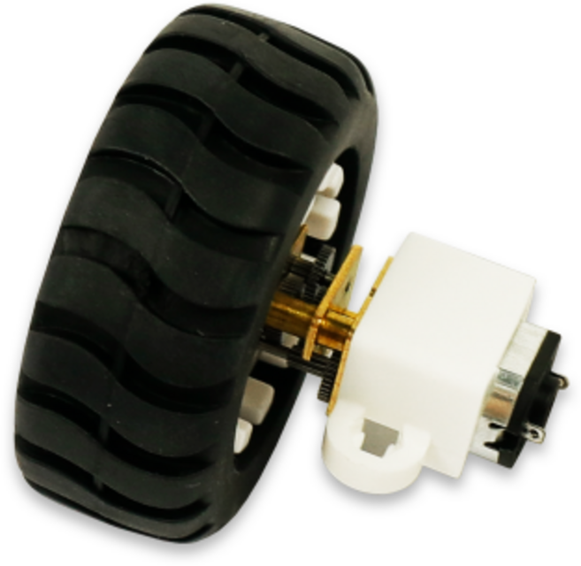 아두이노 N20 모터+바퀴+브라켓 세트 (기어비 50RPM), 1개