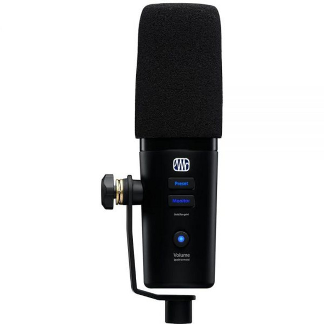 PreSonuS Revelator 다이나믹 USB 마이크 온보드 효과 팟캐스트 및 스트리밍 녹음 간편한 사전 설정 내장 믹서 및 Studio One DAW 녹음 소프트웨어, Revelator USB-C 다이내믹 마이크, 1개