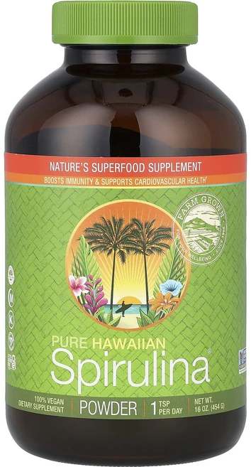 몸관리하세요 겨울입니다 Nutrex Hawaii Pure Hawaiian Spirulina 분말 454g(16oz) 특별관리진행, NutrexHawaiiPureHawaiianSpirul, 454g, 1개 - 쿠팡