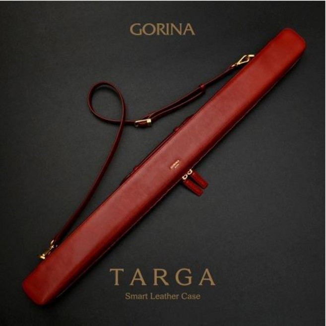 [정품인증 당구몰]고리나 타르가 천연가죽 큐가방(와인 레드) 개인큐가방 당구개인용품