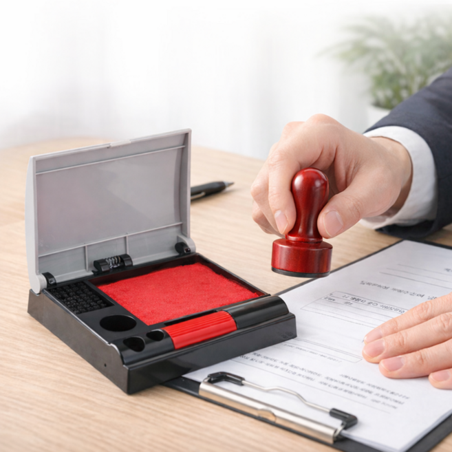 평화인주 사각인주 피스 원터치인주 고급인주, 1개