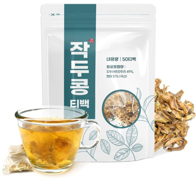 자연초 [자연초] 국산 볶은 작두콩차 50티백 x 1팩, 1개, 50개입, 1g