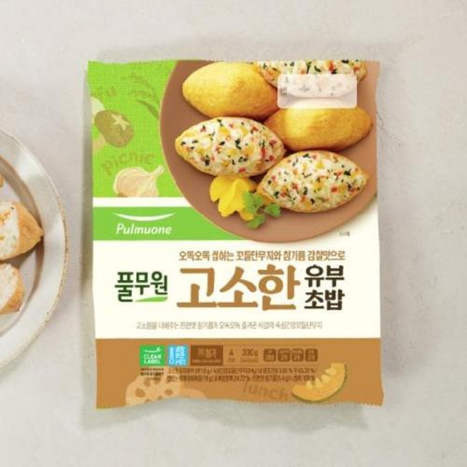 풀무원 고소한 유부초밥 4인분, 330g, 10개