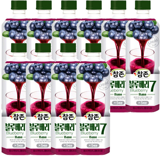 참존식품 블루베리7 원액 주스, 10개, 835ml