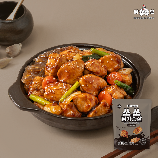 쏘쓰 닭가슴살 간장찜닭맛 10개, 110g
