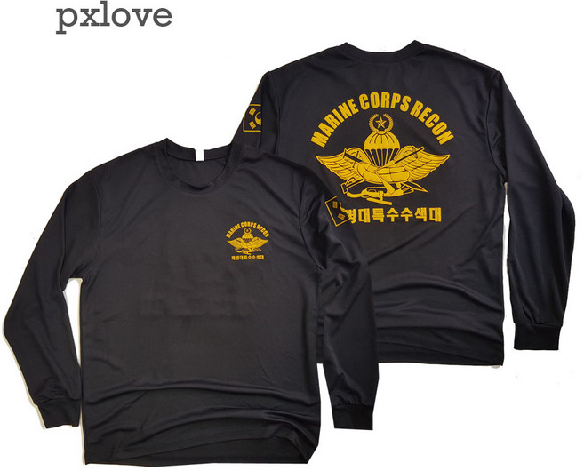 해병대특수수색대 긴팔 로카 티셔츠 군인 쿨기능성 로카 조깅 헬스(004477)