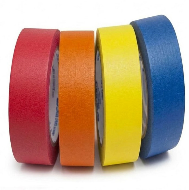 컬러 마스킹테이프24mm 40M 4종 세트, 1세트