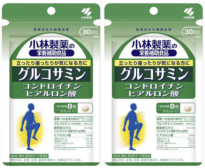 고바야시 글루코사민 콘드로이틴 히알루론산 240정2개, 240정, 2개